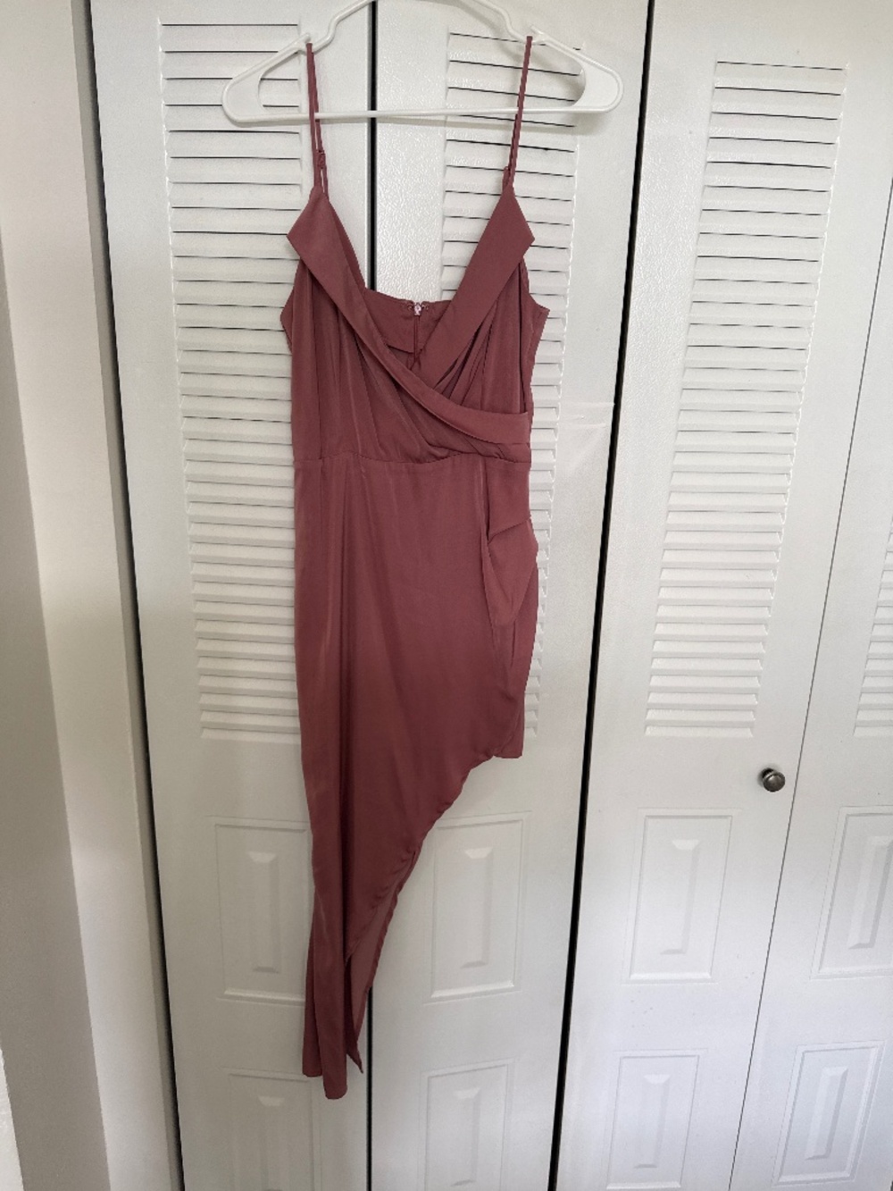 Mauve / Pink Asymmetrical Midi dress